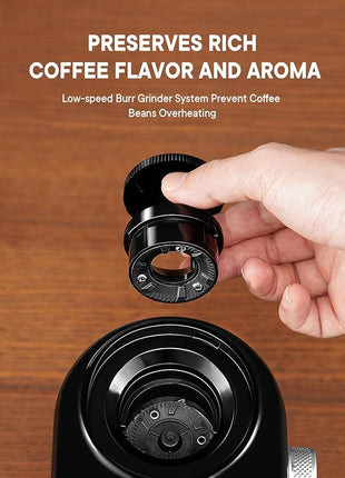 SHARDOR Electric Burr Coffee Grinder 2.0, Adjustable Burr Mill with 16 Precise Grind Setting for 2-14 Cup, Black