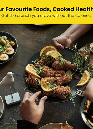 Chefman TurboFry 2-Quart Air Fryer, Dishwasher Safe Basket & Tray, Use Little to No Oil For Healthy Food, 60 Minute Timer, Fry Healthier Meals Fast, Heat And Power Indicator Light, Temp Control, White