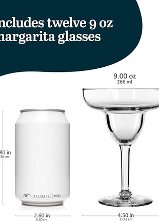 Libbey Margarita Party Glasses, Set of 12