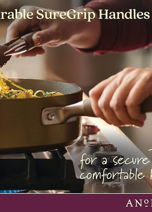 Anolon Advanced Home Hard Anodized Nonstick Wok/Stir Fry Pan 12 Inch