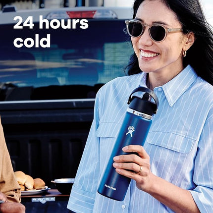 Hydro Flask 24 Oz Wide Mouth Flex Straw Cap Sunglow