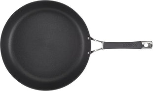 Circulon Radiance Deep Hard Anodized Nonstick Frying Pan /Skillet with Lid - 12 Inch, Gray