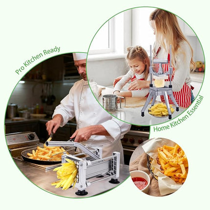 1/2" Replacement Blade & Push Block for Vegetable Chopper Dicers – Ultra Sharp Stainless Steel Cutter, Fits Multiple Brands, Easy to Install & Clean, Ideal for Home and Commercial Kitchens