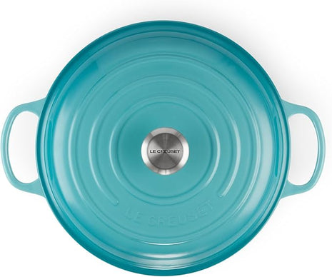 Le Creuset Enameled Cast Iron Signature Braiser, 3.5 qt., Caribbean