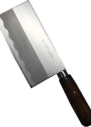 JapanBargain 1564, Chinese Chopping Knife Japanese Butcher Knife High Carbon Stainless Steel Kitchen Cleaver chef knives with Wooden Handle for Home and Restaurant, Made in Japan