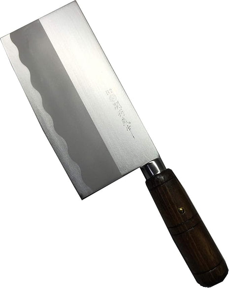 JapanBargain 1564, Chinese Chopping Knife Japanese Butcher Knife High Carbon Stainless Steel Kitchen Cleaver chef knives with Wooden Handle for Home and Restaurant, Made in Japan