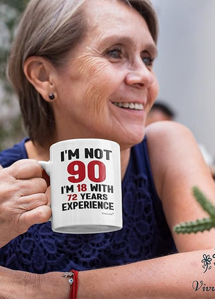 Vivulla68 90th Birthday Gifts For Women Men, 90 Year Old Birthday Gifts For Women, 90th Birthday Gift Ideas, Gifts For 90 Year Old Woman Man, 90 Yr Old Birthday, 90th Birthday Cups For Grandma Grandpa