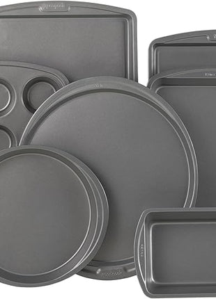 GoodCook Everyday 7-Piece Non-Stick Bakeware Set – 2 Cookie Sheet Pans, Round Cake Pan, Loaf Pan, Pizza Pan, Bake & Roast Pan, 12-Cup Muffin Pan - Baking Supplies, Baking Pans Set