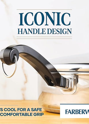 Farberware Classic Stainless Steel Fry Lid, Saute Pan (2.75 Quart), Silver