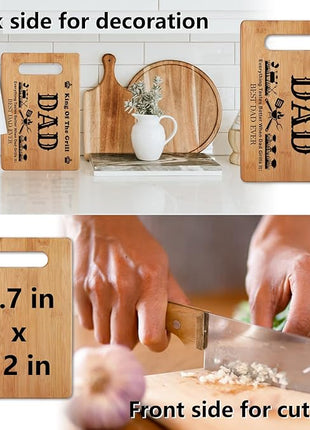 Grill Grilling Gifts for Dad, BBQ Cutting Board, King Of The Grill, Father's Day Gifts For Dad, Best Dad Ever Gift For Father