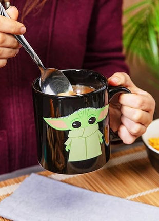 Silver Buffalo Star Wars The Mandalorian The Child Stands Ceramic Coffee Mug, 20-Ounces