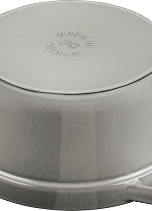 STAUB Cast Iron Roaster/Cocotte, Round, 34 cm, 12.6 L, Graphite Grey