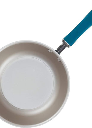 Rachael Ray Create Delicious Nonstick Saute/All Purpose Pan with Lid, 3 Quart - Teal Shimmer, teal shimmer blue