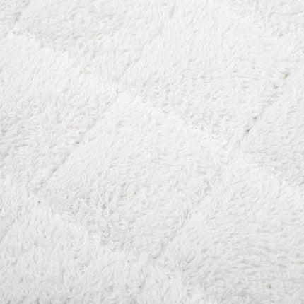 100% Cotton Kitchen Everyday Basic Terry Pot Holder Heat Resistant Coaster Potholder for Cooking and Baking Set of 5 White