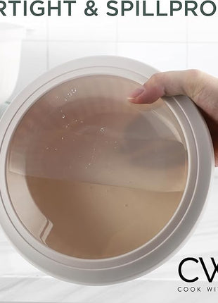 COOK WITH COLOR Prep Bowls with Lids- Wide and Deep Nesting Plastic Small Mixing Bowl Set with Lids, 12 Piece Set - Wide Bowls, Mint