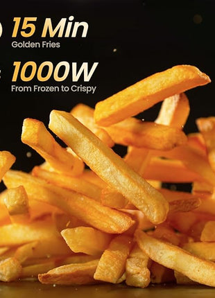 2.1Qt Small Air Fryer - Compact Digital Mini Airfryer with 7-in-1 Presets, 98% Less Oil, Adjustable Temperature & Timer, Shake Reminder, Nonstick, BPA-Free, Dishwasher Safe, Fast & Crispy Cooking