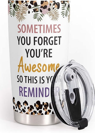 Macorner Aunt Gifts Tumbler - Stainless Steel 20oz - Best Auntie Ever Gift - Birthday & Christmas Idea for Aunt from Niece or Nephew