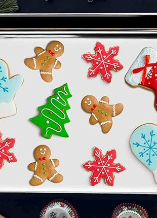 TeamFar Toaster Oven Pan, Stainless Steel Toaster Oven Tray Quarter Sheet Pan, 12.4’’x 9.7’’x1’’, Non Toxic & Healthy, Rust Free & Mirror Finish, Easy Clean & Dishwasher Safe