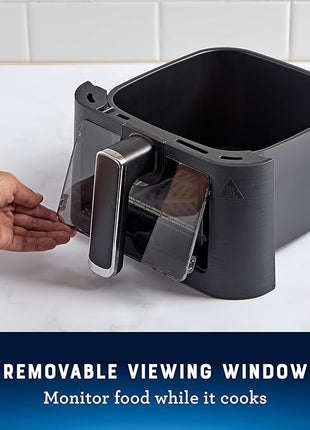 Oster Compact Air Fryer, 4-Quart Digital Airfryer with Window, Easy-to-Use Countertop Air Fryer