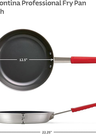 Tramontina Professional 12-Inch Ceramic Non Stick Large Frying Pan, Heavy-Gauge Aluminum Skillet with Nonstick Coating, Dishwasher and Oven Safe, Black