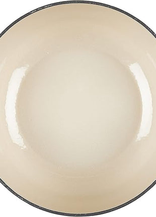 Lodge 4.5 Quart Enameled Cast Iron Dutch Oven with Lid – Dual Handles – Oven Safe up to 500° F or on Stovetop - Use to Marinate, Cook, Bake, Refrigerate and Serve – Lagoon