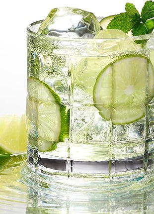 Anchor Hocking Manchester Drinking Glasses Set 16 Piece Set (8 Rocks Glasses & 8 Tumbler Glasses)