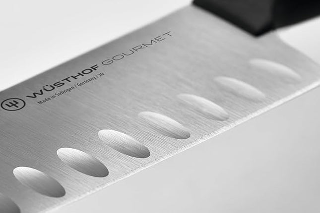 WÜSTHOF Gourmet 5" Santoku & 10" Red Cutting Mat Set
