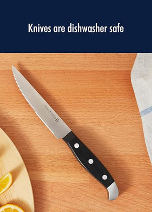 HENCKELS Statement Razor-Sharp 20-Piece White Handle Knife Set, Chef Knife, Bread Knife, German Engineered Knife Informed by over 100 Years of Mastery