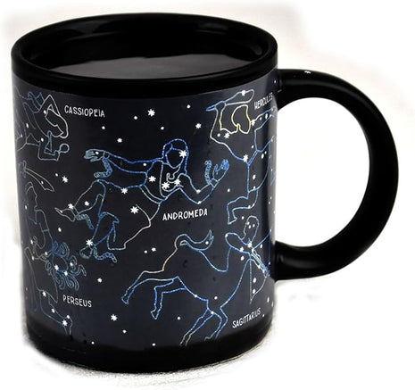 The Unemployed Philosophers Guild Heat Changing Constellation Mug - Add Coffee or Tea and 11 Constellations Appear - Comes in a Fun Gift Box