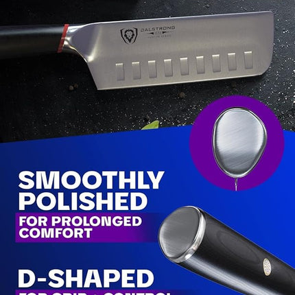 Dalstrong Nakiri Knife - 6 inch - Phantom Series - Japanese High-Carbon AUS8 Steel - Pakkawood Handle - Vegetable Kitchen Knife - Sheath Included