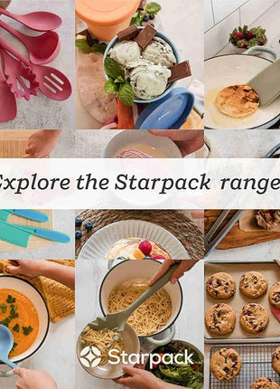 Starpack 'The All Rounder' Premium Silicone Spoonula Spatula - Up to 600°F Heat Resistant Spatula Spoons - Best Silicone Spoonulas - Rubber Spoon Spatulas - Kitchen Spoon Spatulas for Cooking