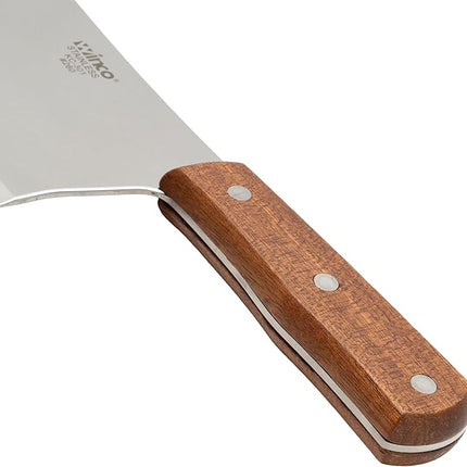 Winco 8" Heavy Duty Chinese Cleaver with Wooden Handle, 3-1/2″