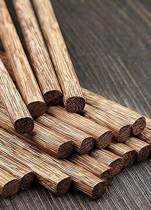 30-Pairs Wooden Chopsticks, Dishwasher Safe Chopstick,ReusableNatural Healthy, Chinese Classic Style for Kitchen, Dining Room, Gourmet, Noodles (9.8 Inch)