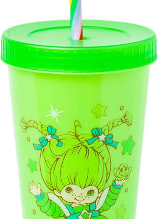 Silver Buffalo Rainbow Brite Color Change Plastic Tumbler Set Featuring Rainbow Brite, Patty O’Green, La La Orange, and Shy Violet, 24 Ounces (Pack of 48)