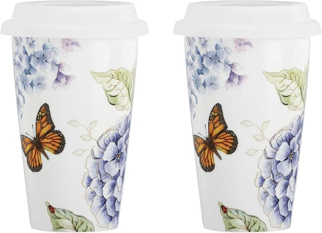 Lenox 891265 Butterfly Meadow 2-Piece Thermal Travel Mug Set