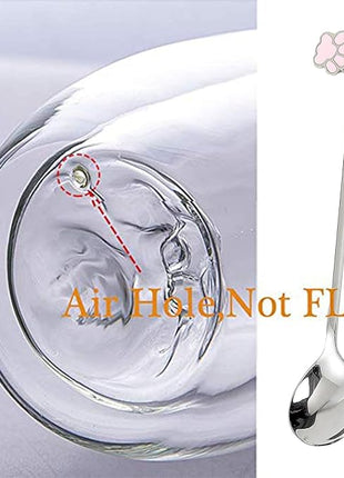 Purple Cat Mug Cute Mugs Glass Double Wall Insulated Glass Espresso Cup, Kawaii Cup, Coffee Cup, Tea Cup, Milk Cup, Best gift for Office and Personal Birthday Christmas (Purple Cat)