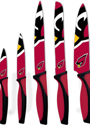 The Sports Vault NFL Arizona Cardinals 5-Piece Kitchen Knife Set