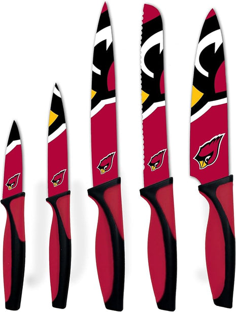 The Sports Vault NFL Arizona Cardinals 5-Piece Kitchen Knife Set