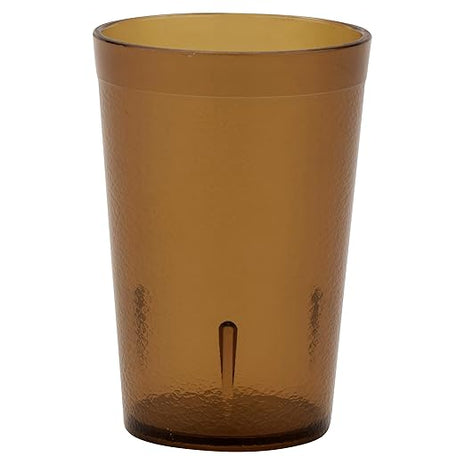 G.E.T. 6608-1-A-EC Heavy-Duty Plastic Restaurant Tumblers, 8 Ounce, Amber (Set of 4)" }