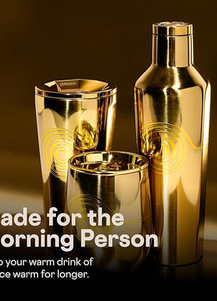 Corkcicle Classic Coffee Mug - Triple Insulated Stainless Steel for Travel - Shatter-Proof Lid - Keeps Drink Hot Over 3 Hours - Holiday Mug Gift - Great for Gifting Warmth - 16 oz - C-3PO