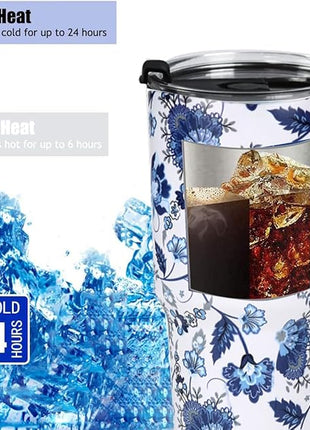 SYACOT 30oz Tumbler Double Wall Stainless Steel Vacuum Insulated Travel Mug with Splash-Proof Lid Metal Straw and Brush