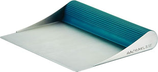 Rachael Ray Tools and Gadgets Stainless Steel Pastry Scraper / Bench Scrape / Kitchen Tool for Baking and Cooking / Dishwasher Safe, Marine Blue, Medium