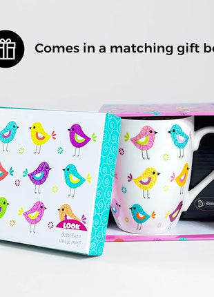Divinity Boutique Inspirational Ceramic Mug with Birds-Psalm 103:5, He Fills My Life With Good Things, Multicolor, One Size, 12 ounces