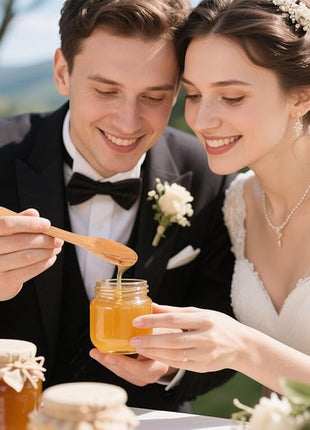 HANSGO Small Wooden Spoons, 6PCS Wooden Spoons for Eating Honey Coffee Tea Jam Bath Salts, 6 Inches