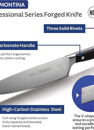 Tramontina Pro Series Forged 5-Inch Santoku Knife, Japanese Chef Knife