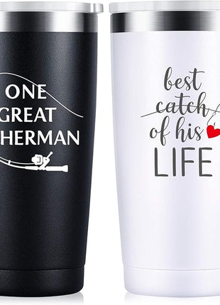 Wedding Anniversary for Couple Friend Lovers Cups Stainless Steel Wine Tumbler Travel Mug with Straw and Lid,2 Pack (4.blackwhite)