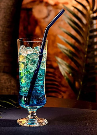 Krosno Pina Colada Cocktail Drinking Glasses, Set of 6, 10.1 oz, Avant-Garde Collection, Perfect for Alcoholic and Non Alcoholic Cocktails or Frozen Coffee, Dishwasher Safe, Made in Europe