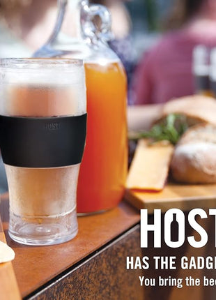 Host Freeze Best Dad Ever Insulated Glass Tumbler for Cold Drinks, Freezable Gifts for Dad, Double Wall Insulated Beer Glass for Chilled Lager, IPA, Ale & Iced Coffee, 16 oz, Set of 1