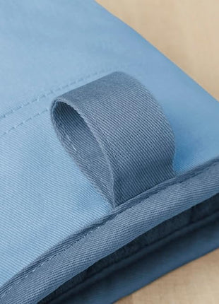 KitchenAid Beacon Two-Tone Non-Slip Mini Oven Mitt Set, Blue Velvet/Blue Heaven, 5.5"x8", 2 Piece