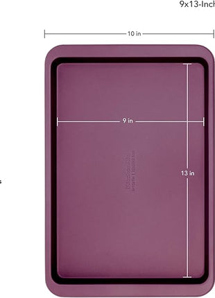 KitchenAid 9x13in Nonstick Aluminized Steel Baking Sheet, Beetroot